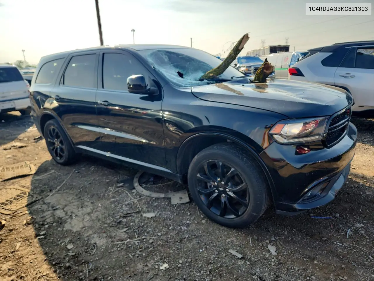 2019 Dodge Durango Sxt VIN: 1C4RDJAG3KC821303 Lot: 60201066