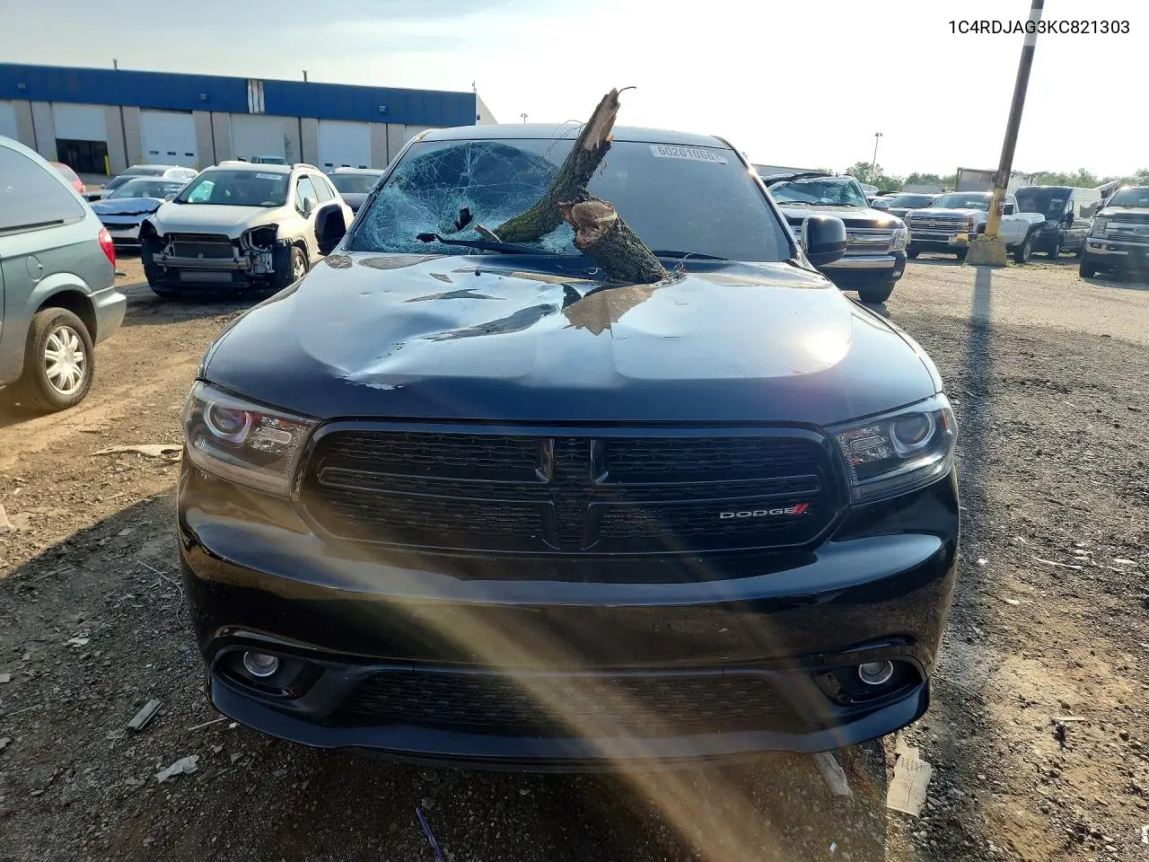 2019 Dodge Durango Sxt VIN: 1C4RDJAG3KC821303 Lot: 60201066