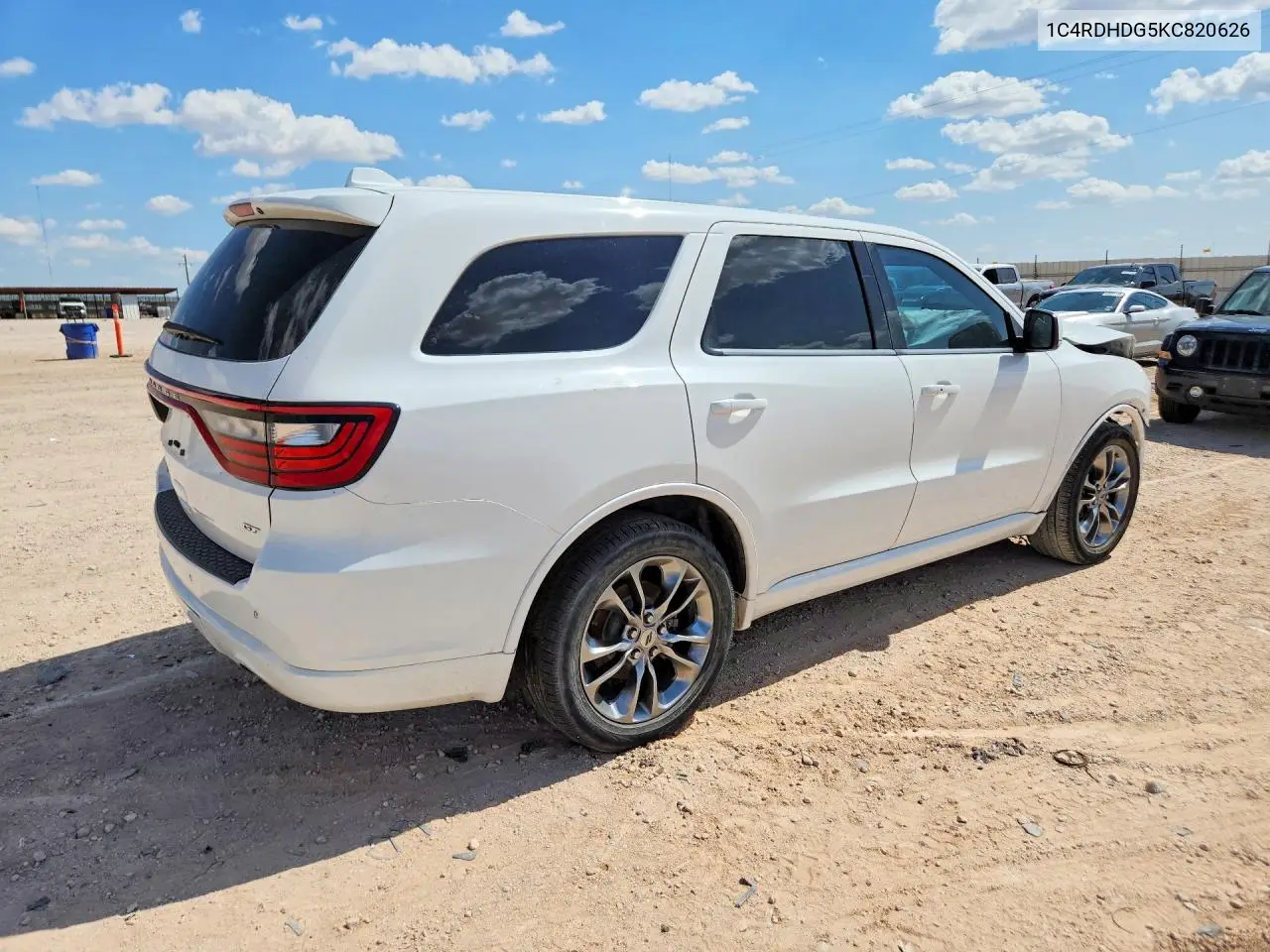 2019 Dodge Durango Gt VIN: 1C4RDHDG5KC820626 Lot: 60486556