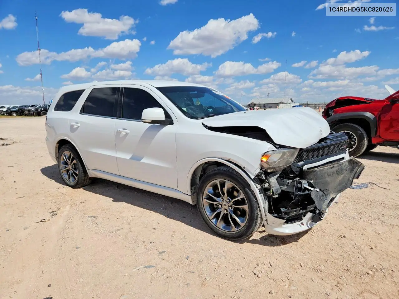 2019 Dodge Durango Gt VIN: 1C4RDHDG5KC820626 Lot: 60486556