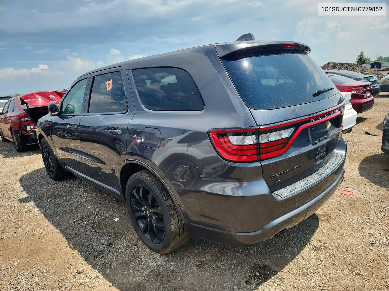 2019 Dodge Durango Rt VIN: 1C4SDJCT6KC779852 Lot: 61410936