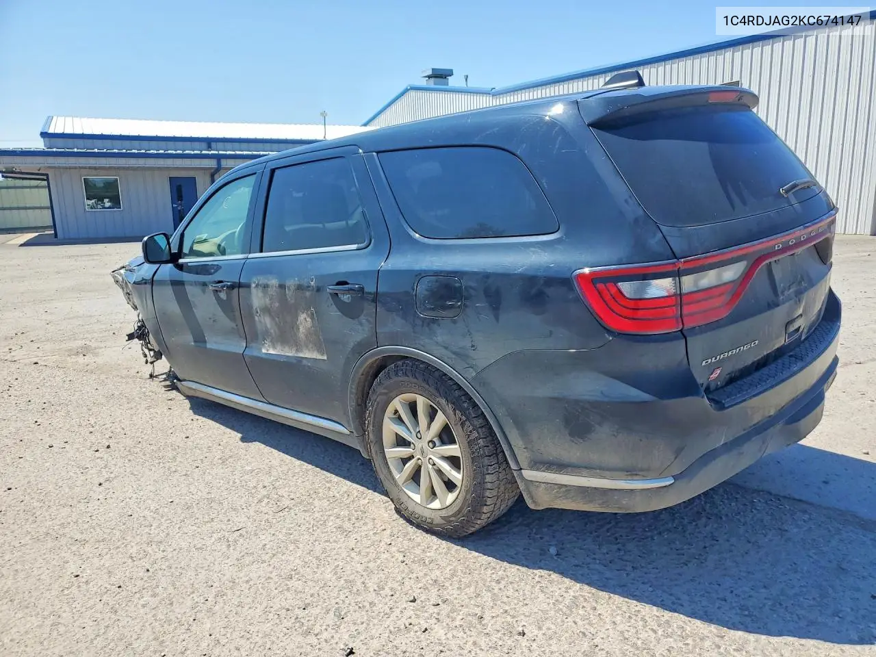 2019 Dodge Durango Sxt VIN: 1C4RDJAG2KC674147 Lot: 61502106