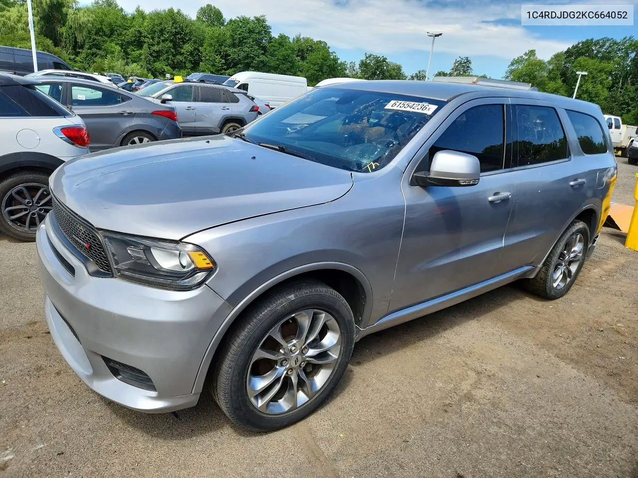 2019 Dodge Durango Gt VIN: 1C4RDJDG2KC664052 Lot: 61554236