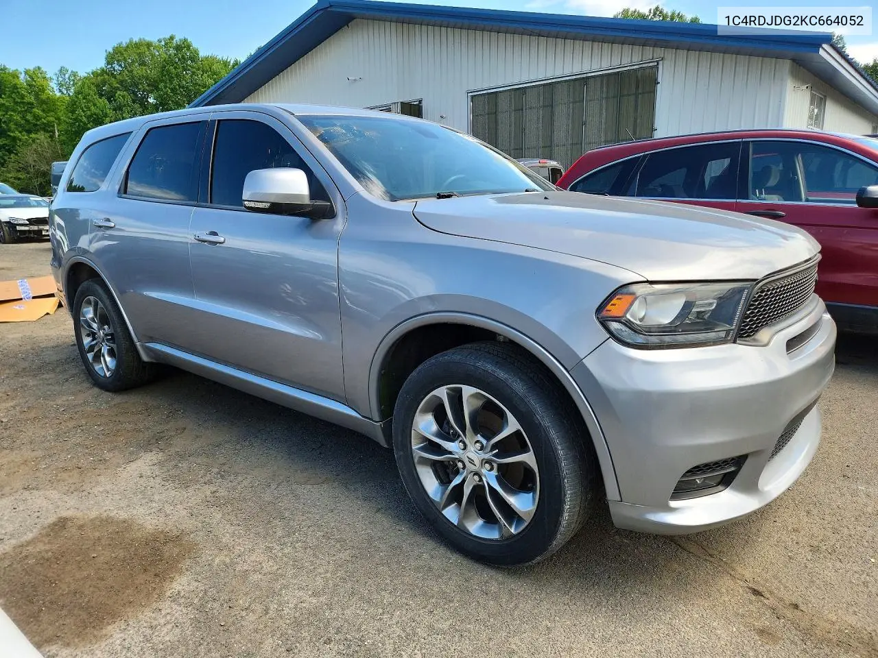 2019 Dodge Durango Gt VIN: 1C4RDJDG2KC664052 Lot: 61554236