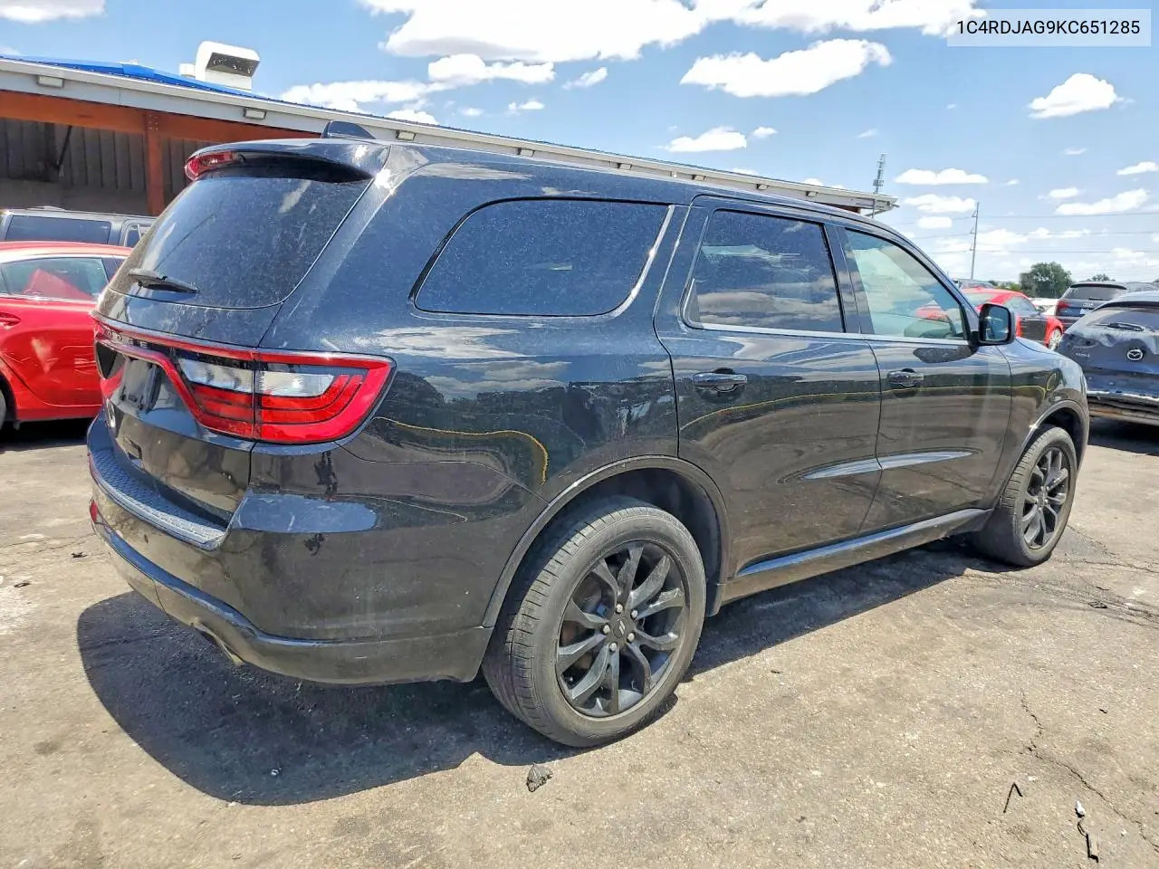 2019 Dodge Durango Sxt VIN: 1C4RDJAG9KC651285 Lot: 61619406