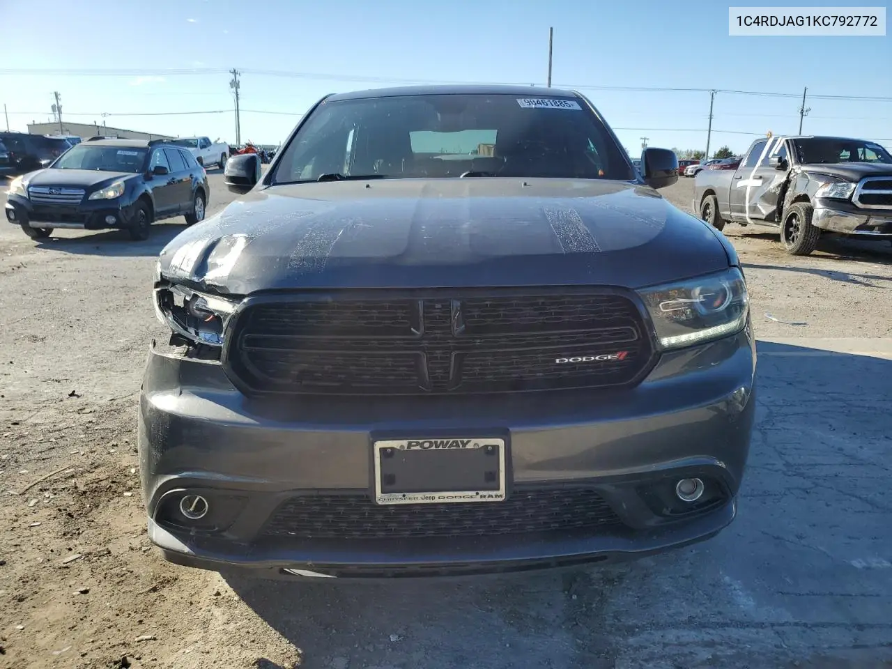 1C4RDJAG1KC792772 2019 Dodge Durango Sxt