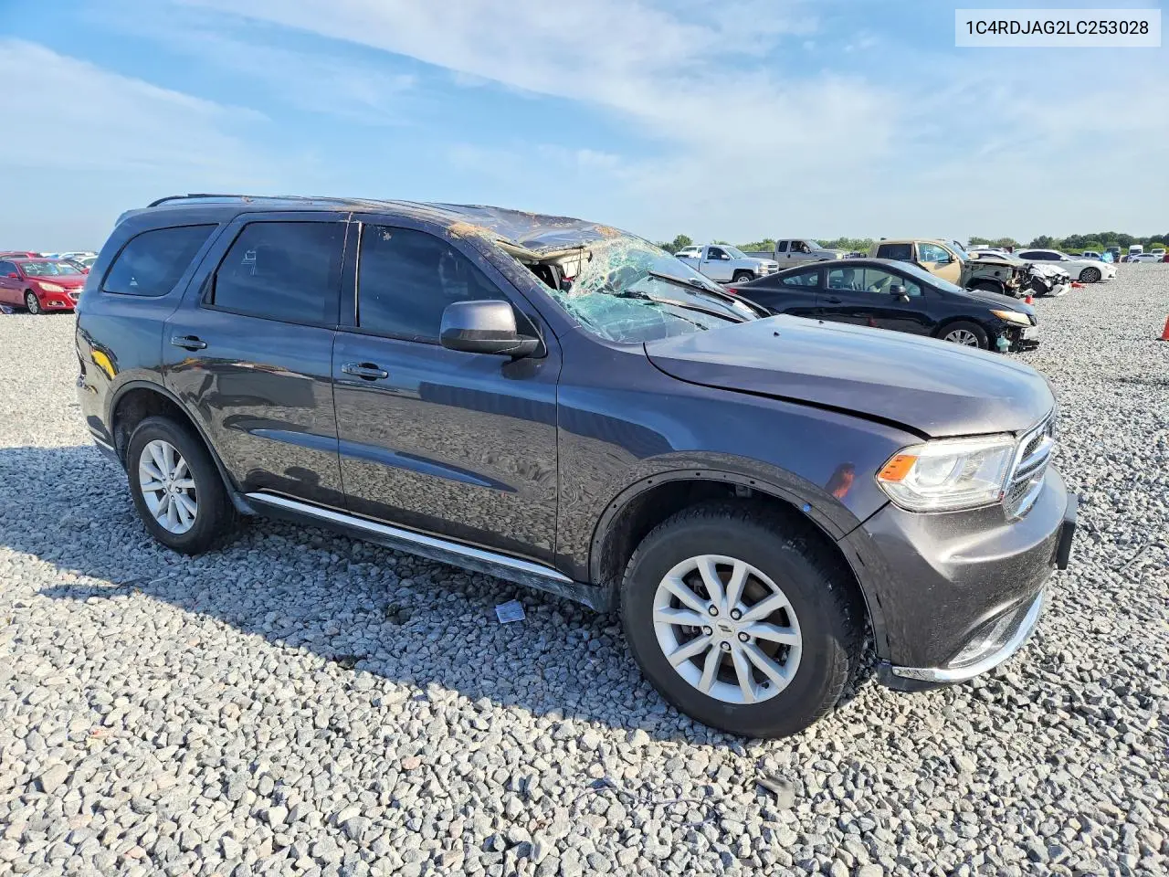2020 Dodge Durango Sxt VIN: 1C4RDJAG2LC253028 Lot: 57752036