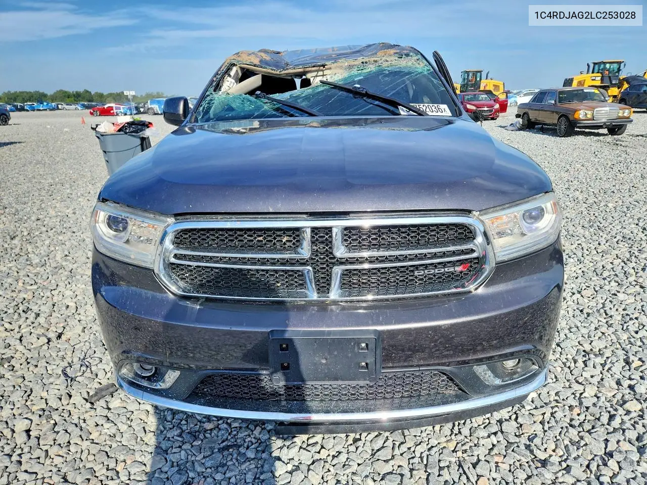 2020 Dodge Durango Sxt VIN: 1C4RDJAG2LC253028 Lot: 57752036