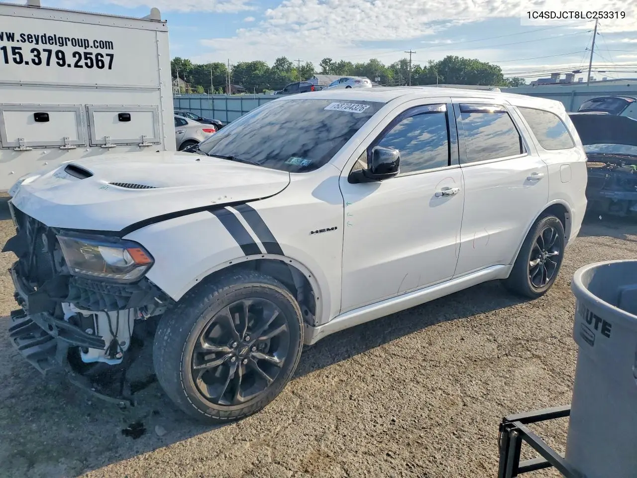 2020 Dodge Durango R/T VIN: 1C4SDJCT8LC253319 Lot: 58704326