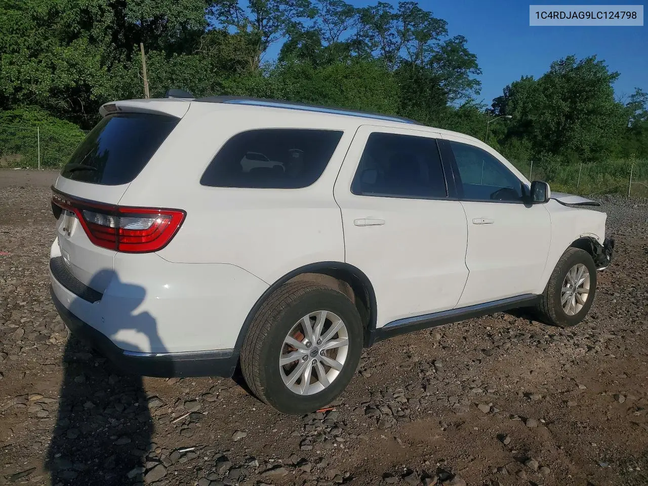 2020 Dodge Durango VIN: 1C4RDJAG9LC124798 Lot: 59090206