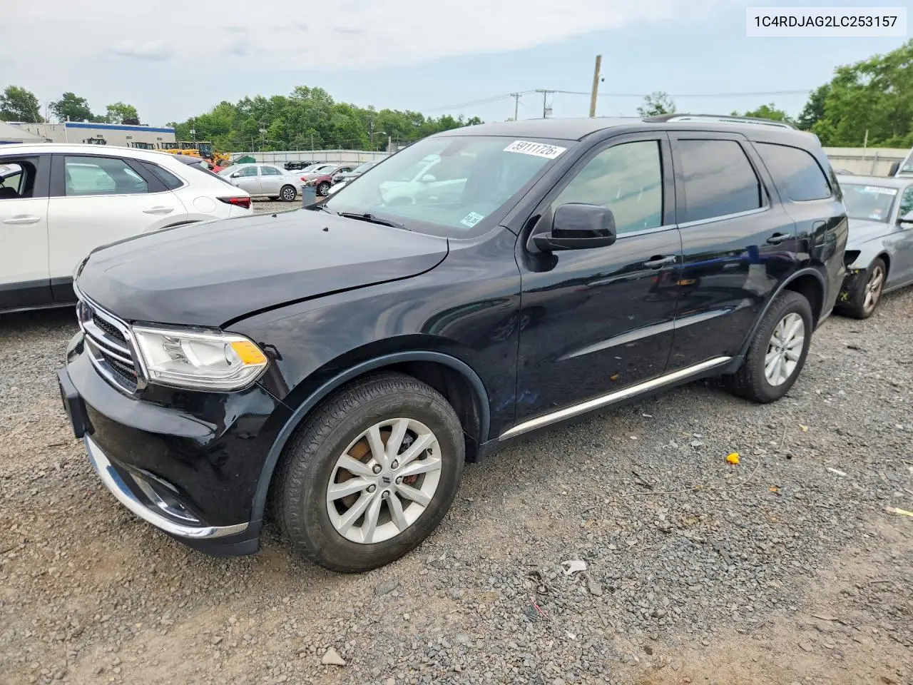 2020 Dodge Durango Sxt VIN: 1C4RDJAG2LC253157 Lot: 59111726