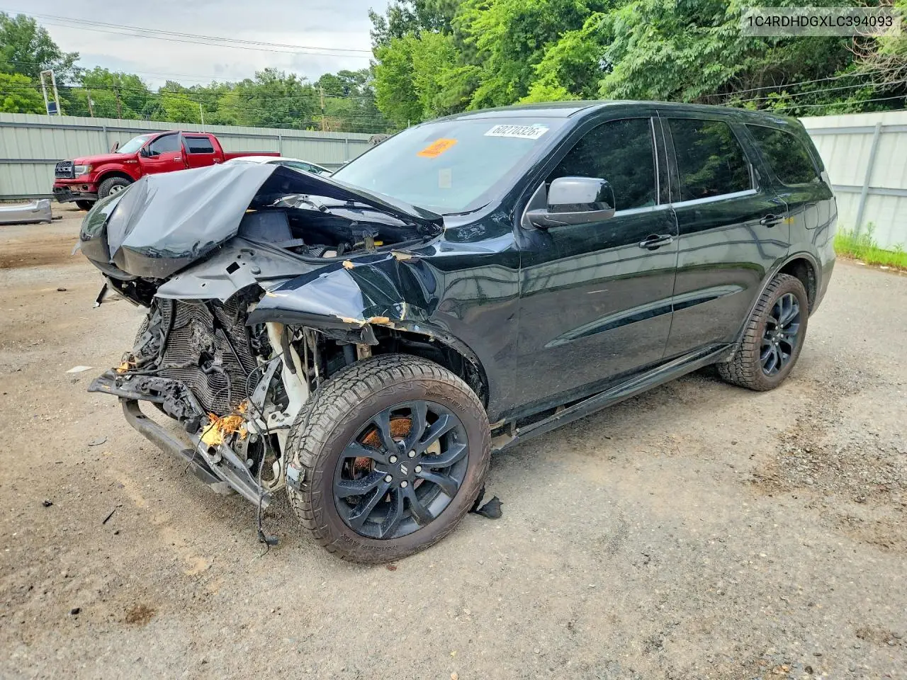2020 Dodge Durango Gt VIN: 1C4RDHDGXLC394093 Lot: 60270326