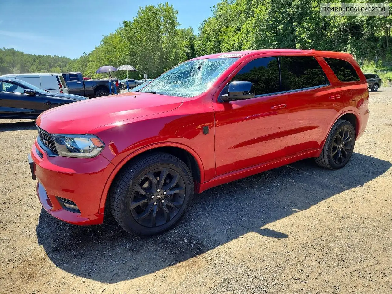 2020 Dodge Durango Gt VIN: 1C4RDJDG6LC412130 Lot: 61223656