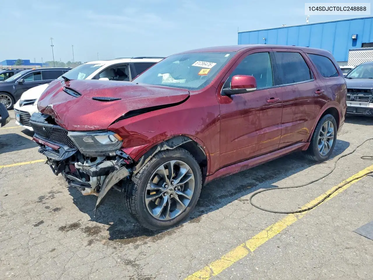 2020 Dodge Durango R/T VIN: 1C4SDJCT0LC248888 Lot: 61286476
