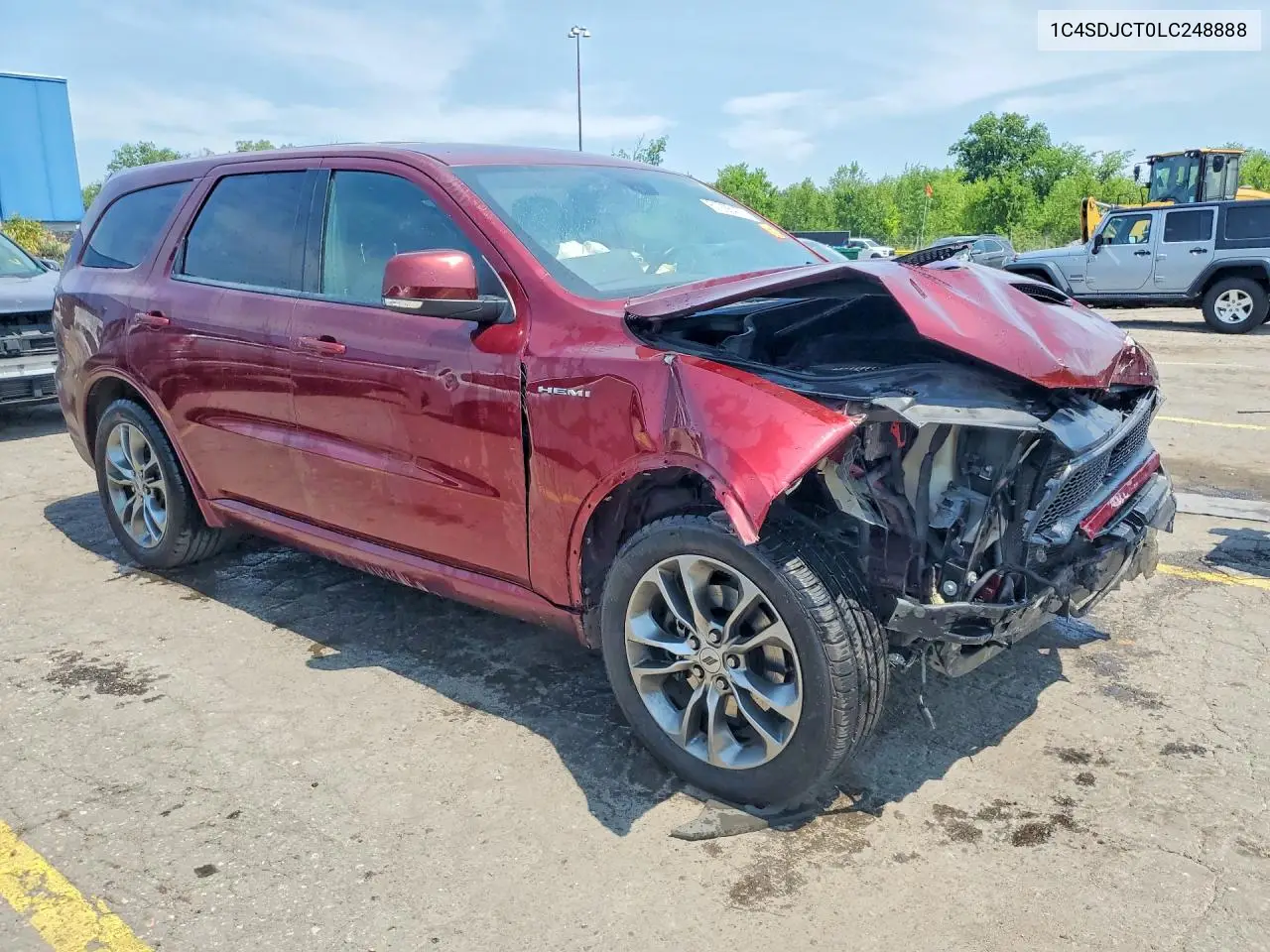 2020 Dodge Durango R/T VIN: 1C4SDJCT0LC248888 Lot: 61286476