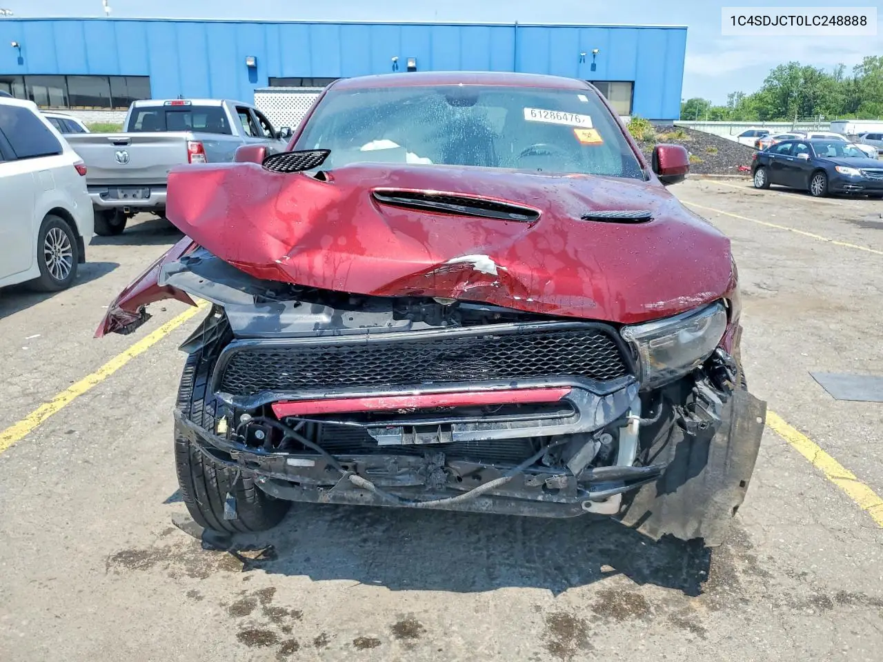 2020 Dodge Durango R/T VIN: 1C4SDJCT0LC248888 Lot: 61286476