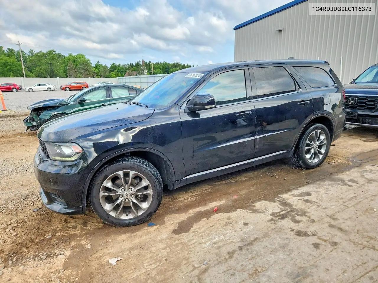 2020 Dodge Durango Gt VIN: 1C4RDJDG9LC116373 Lot: 61757276