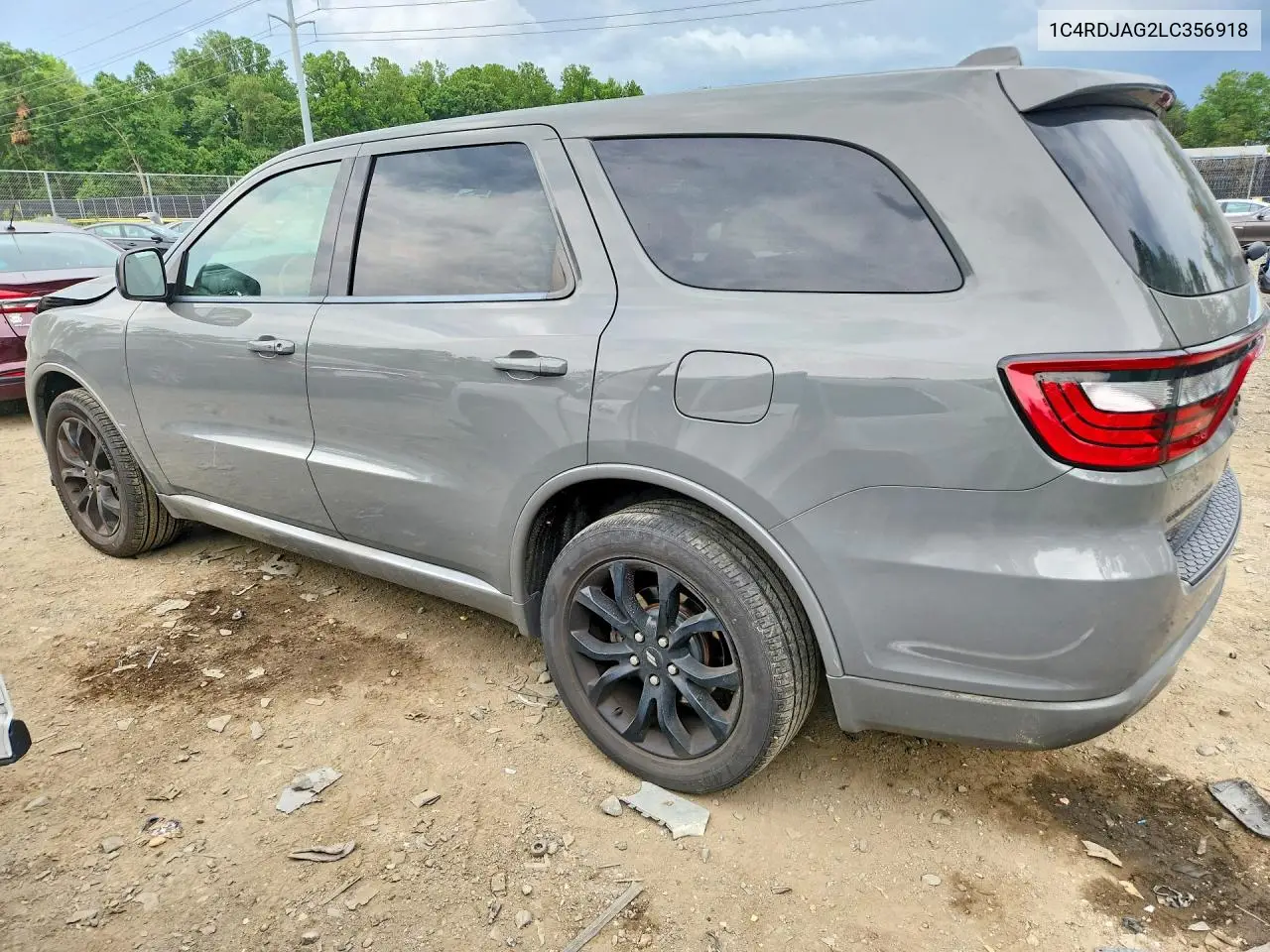 2020 Dodge Durango Sxt VIN: 1C4RDJAG2LC356918 Lot: 62000766