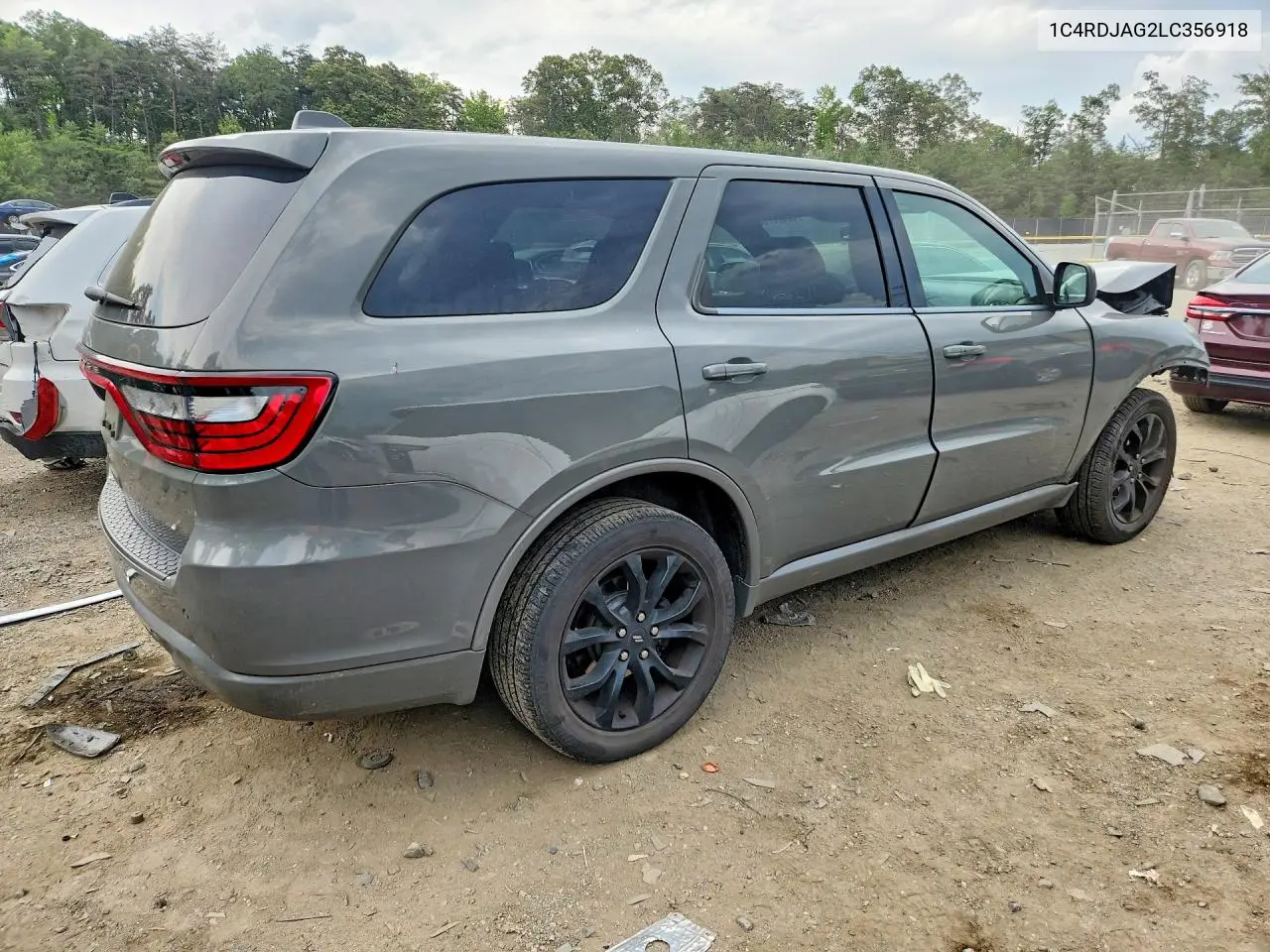 2020 Dodge Durango Sxt VIN: 1C4RDJAG2LC356918 Lot: 62000766