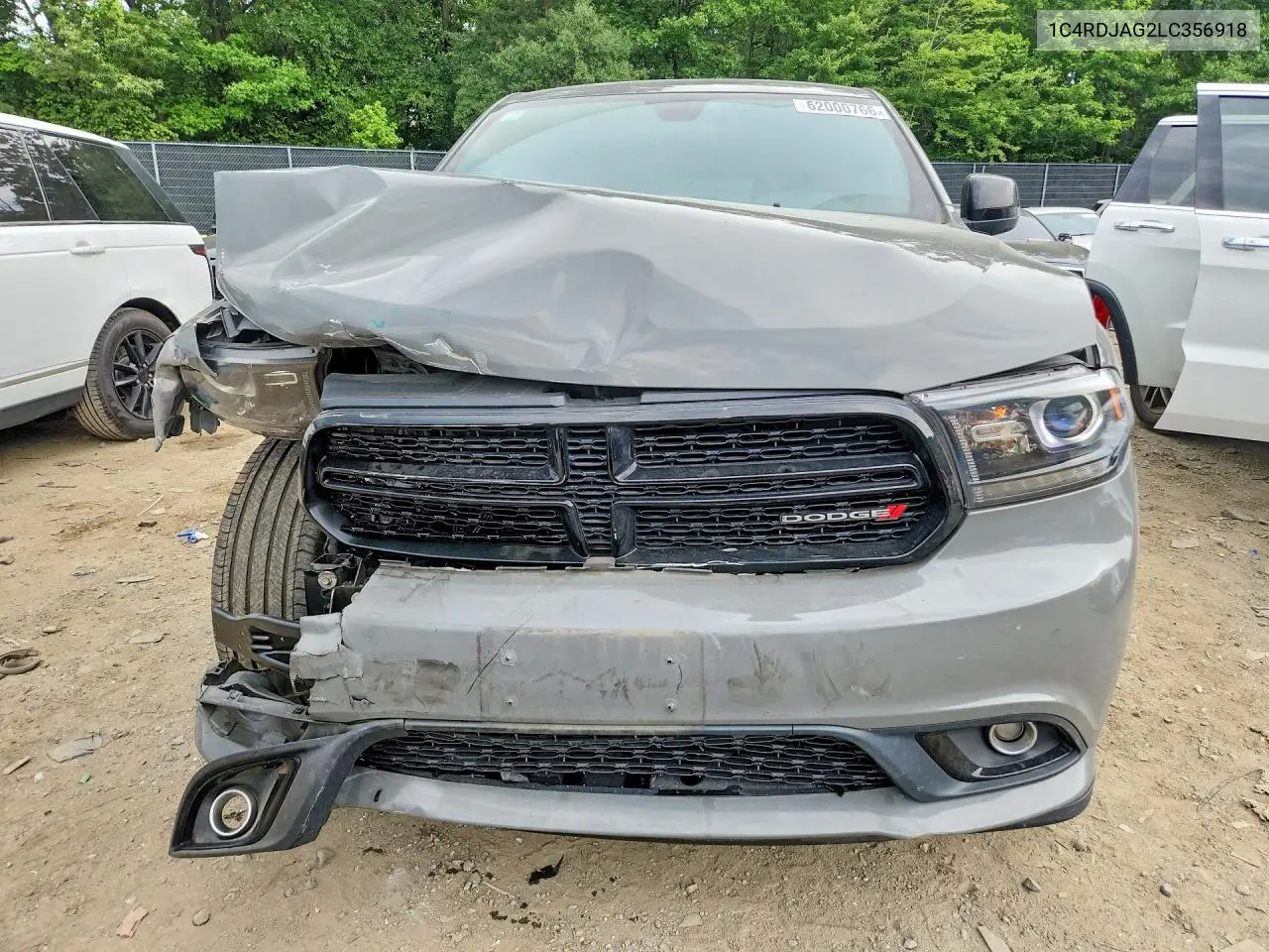 2020 Dodge Durango Sxt VIN: 1C4RDJAG2LC356918 Lot: 62000766