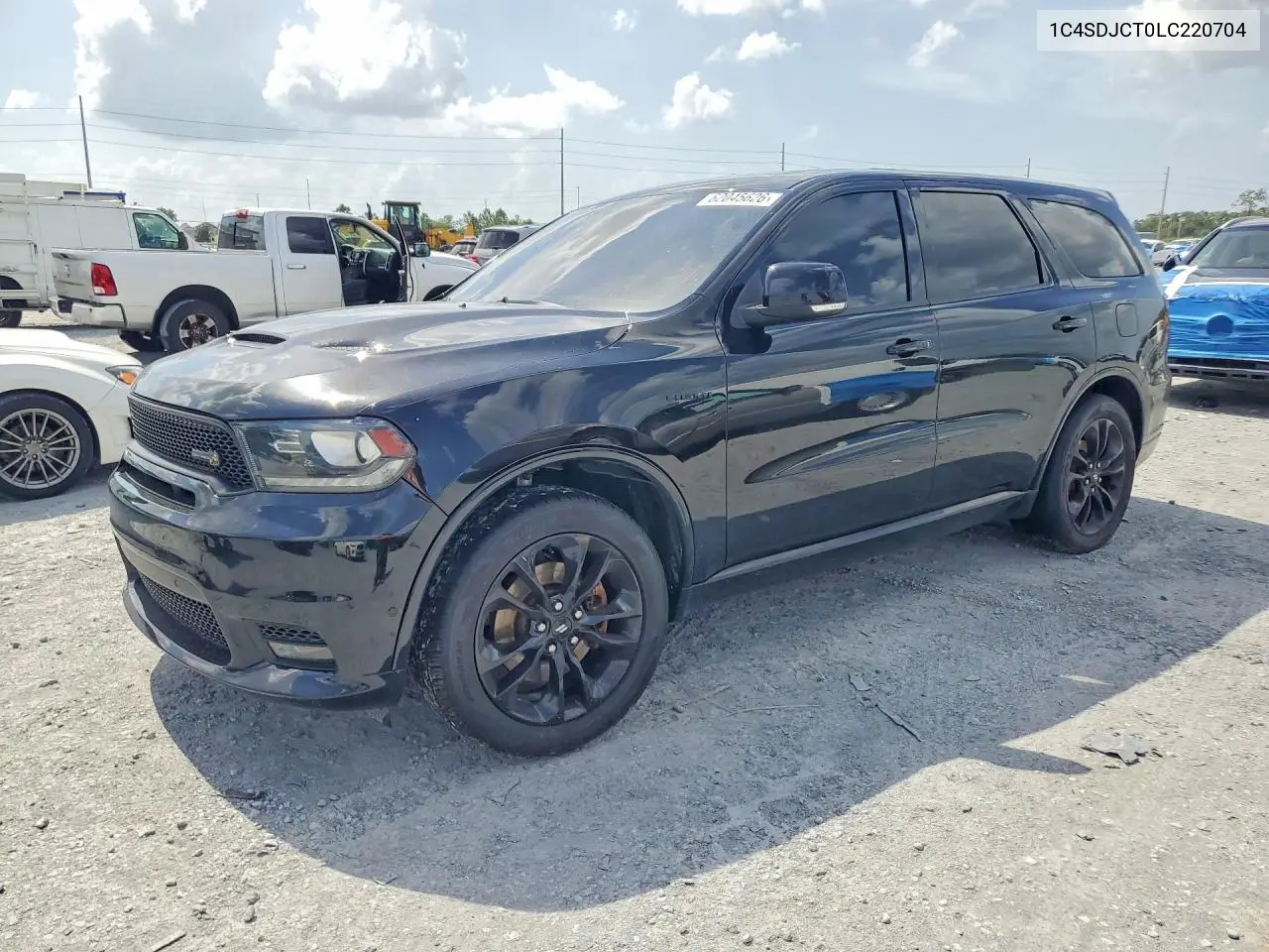 2020 Dodge Durango R/T VIN: 1C4SDJCT0LC220704 Lot: 62045626
