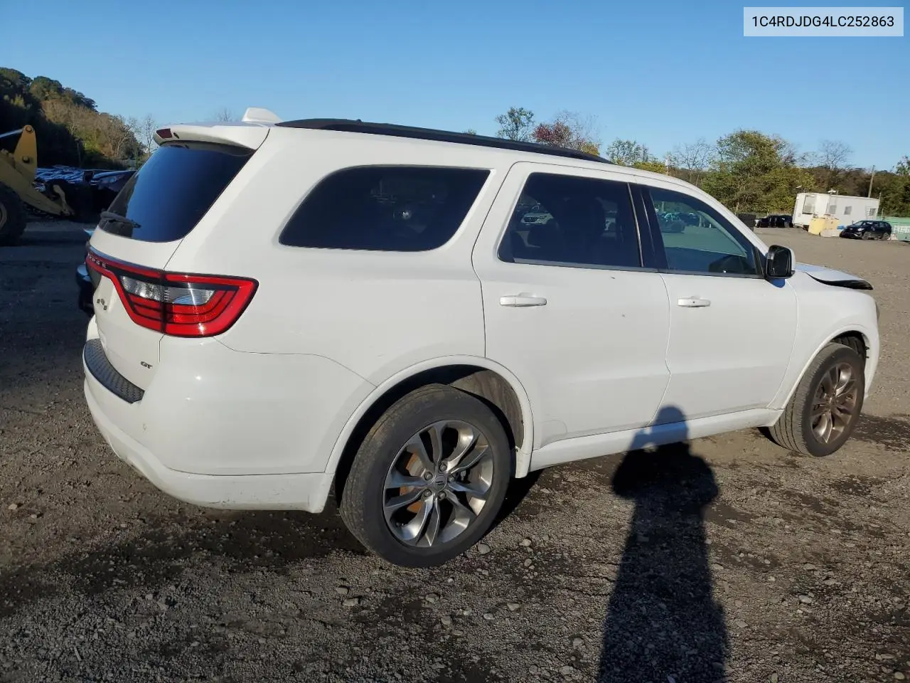 1C4RDJDG4LC252863 2020 Dodge Durango Gt