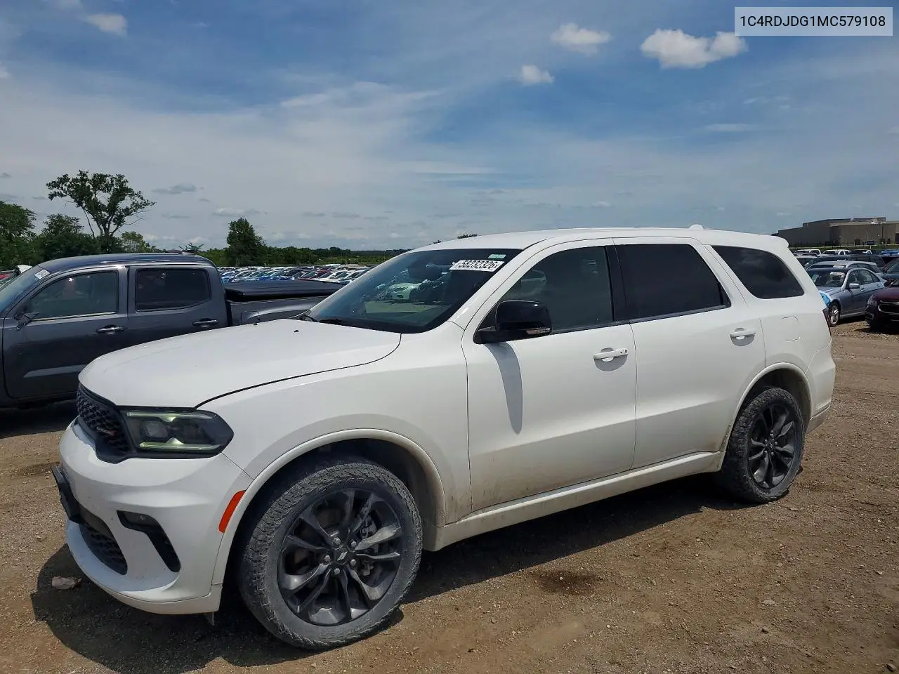 2021 Dodge Durango Gt VIN: 1C4RDJDG1MC579108 Lot: 58232326