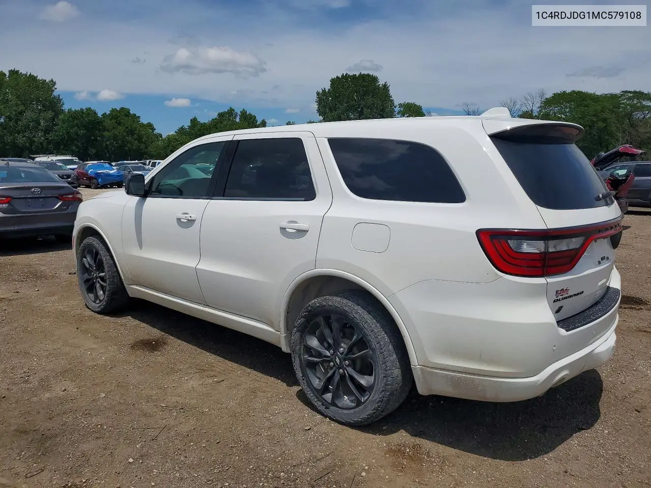2021 Dodge Durango Gt VIN: 1C4RDJDG1MC579108 Lot: 58232326
