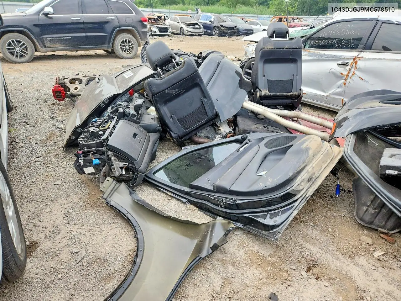 2021 Dodge Durango Srt 392 VIN: 1C4SDJGJ9MC578510 Lot: 60853636