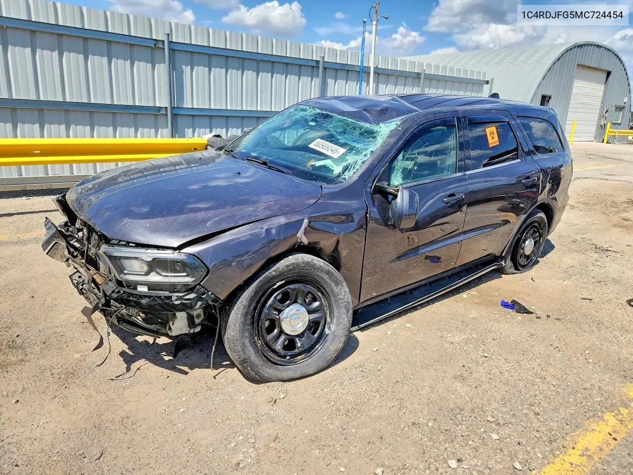 2021 Dodge Durango Pursuit VIN: 1C4RDJFG5MC724454 Lot: 60989346