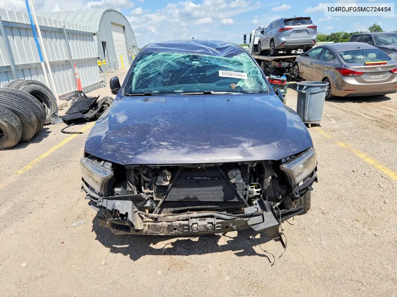 2021 Dodge Durango Pursuit VIN: 1C4RDJFG5MC724454 Lot: 60989346