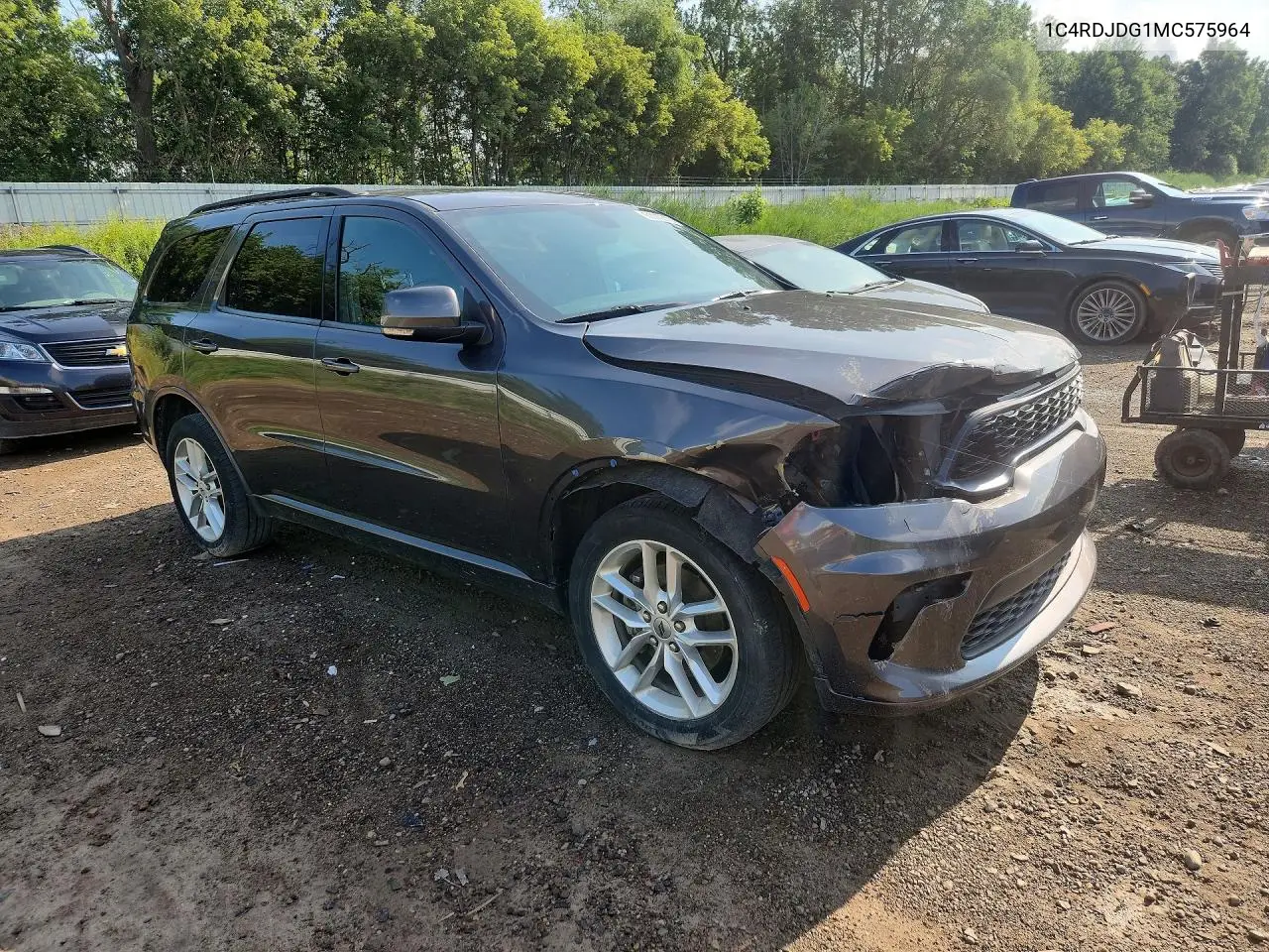 2021 Dodge Durango Gt VIN: 1C4RDJDG1MC575964 Lot: 61110376