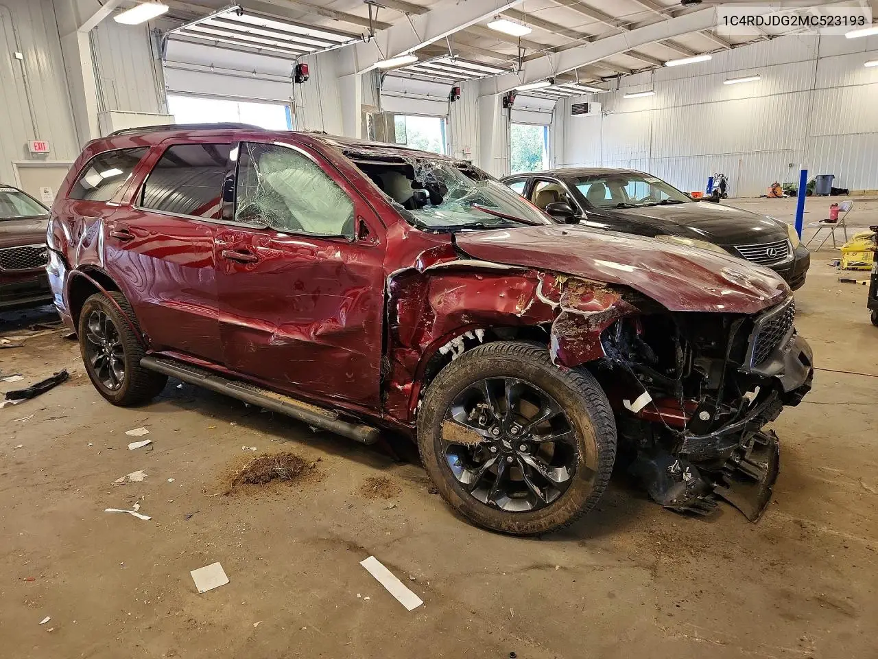 2021 Dodge Durango Gt VIN: 1C4RDJDG2MC523193 Lot: 61205826
