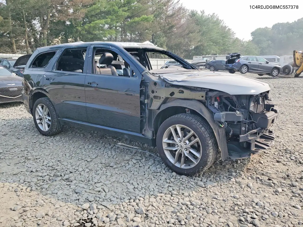 2021 Dodge Durango Gt VIN: 1C4RDJDG8MC557378 Lot: 61380046