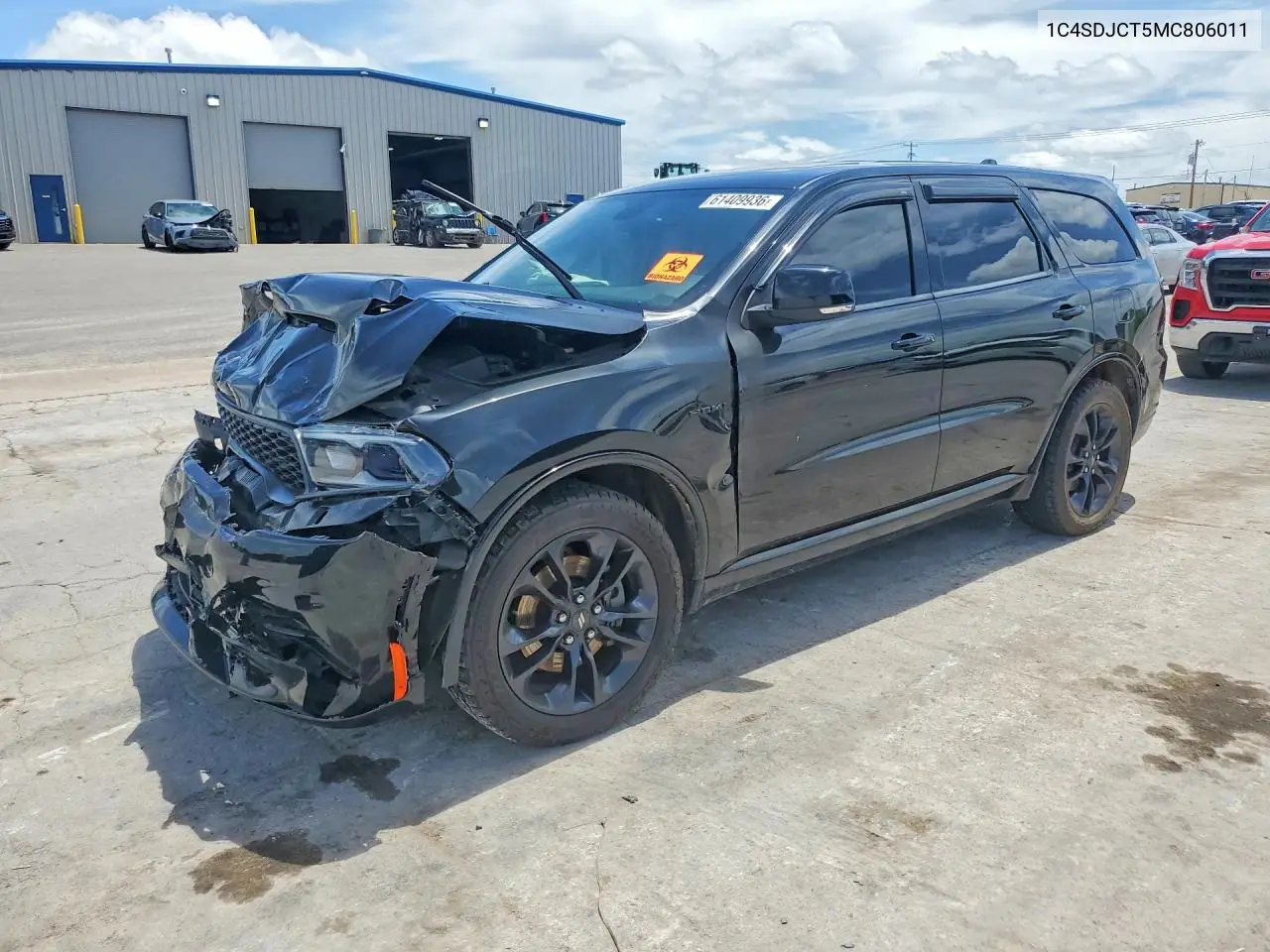 2021 Dodge Durango R/T VIN: 1C4SDJCT5MC806011 Lot: 61409936