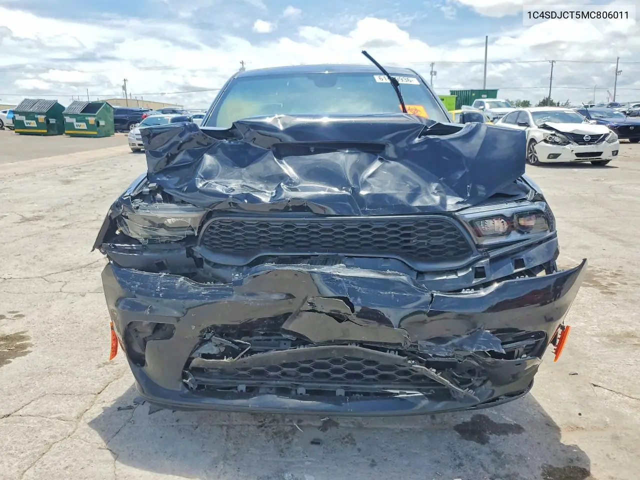 2021 Dodge Durango R/T VIN: 1C4SDJCT5MC806011 Lot: 61409936
