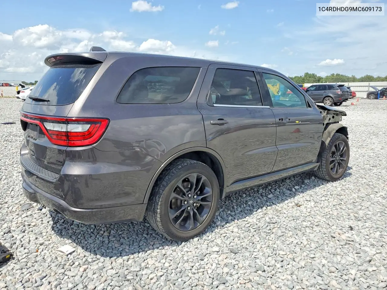 2021 Dodge Durango Gt VIN: 1C4RDHDG9MC609173 Lot: 61525226
