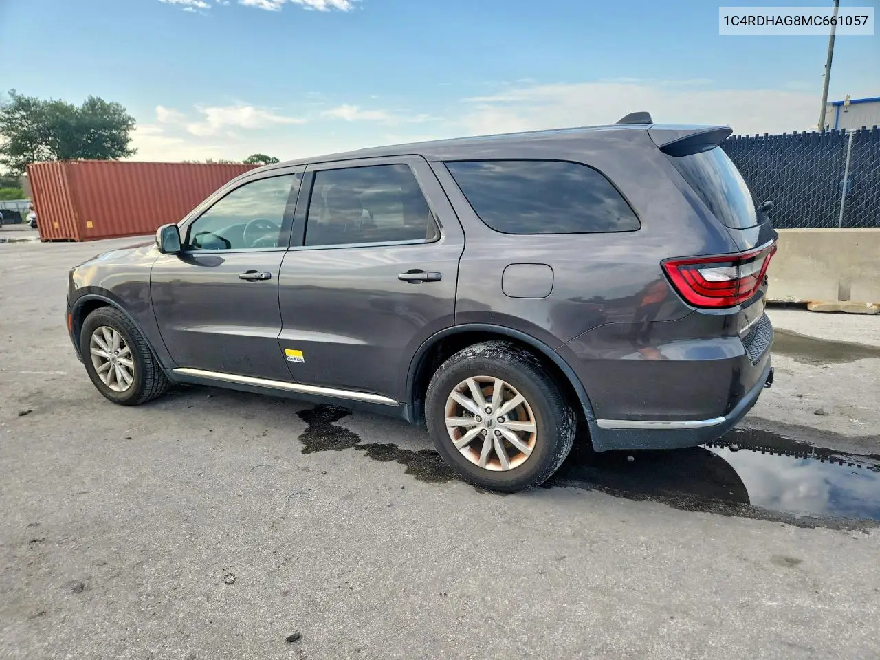 2021 Dodge Durango Sxt VIN: 1C4RDHAG8MC661057 Lot: 61596536