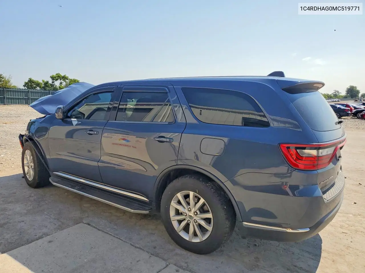 2021 Dodge Durango Sxt VIN: 1C4RDHAG0MC519771 Lot: 61814726