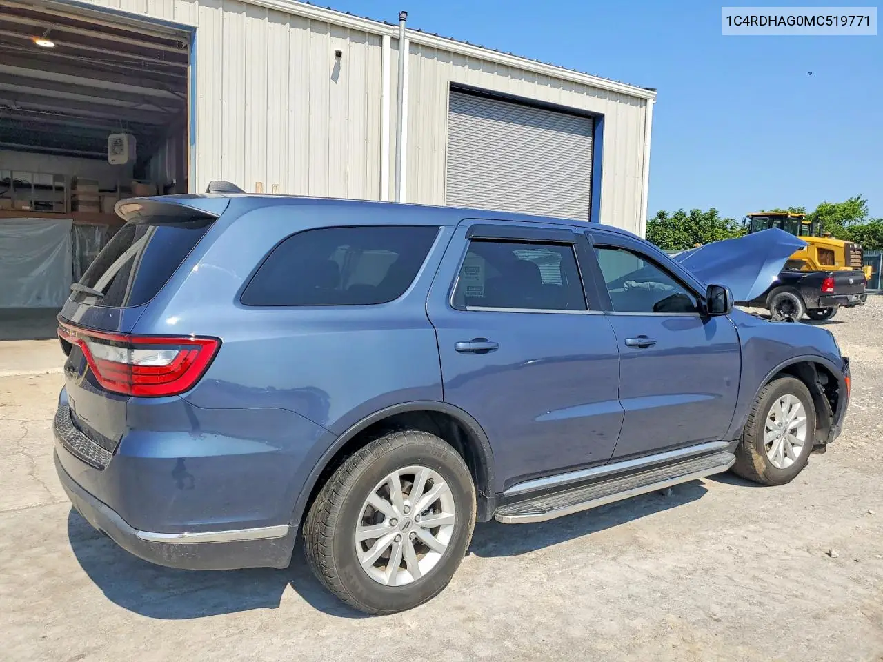 2021 Dodge Durango Sxt VIN: 1C4RDHAG0MC519771 Lot: 61814726