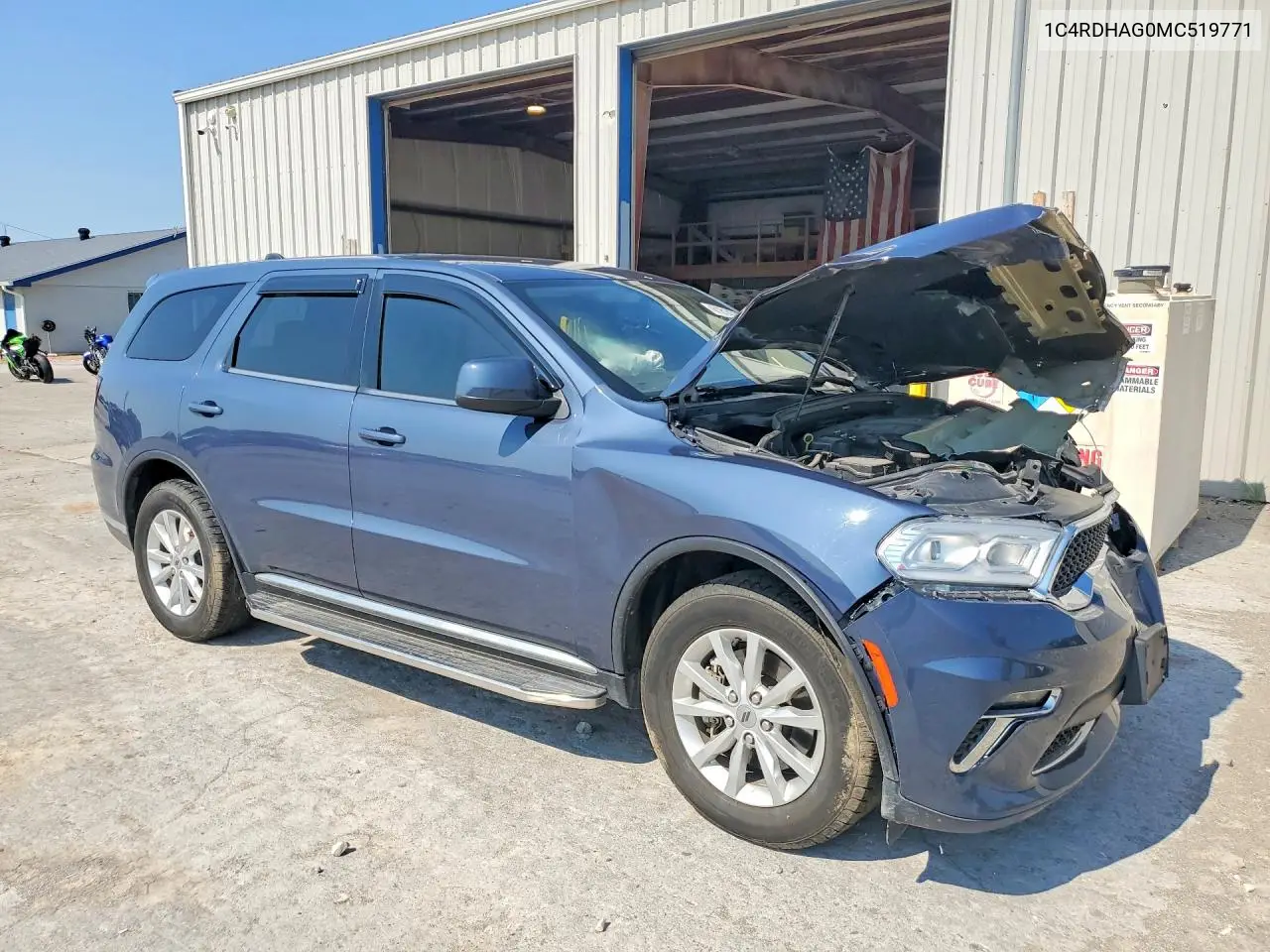 2021 Dodge Durango Sxt VIN: 1C4RDHAG0MC519771 Lot: 61814726