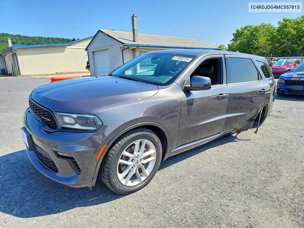 2021 Dodge Durango Gt VIN: 1C4RDJDG4MC557815 Lot: 61868726