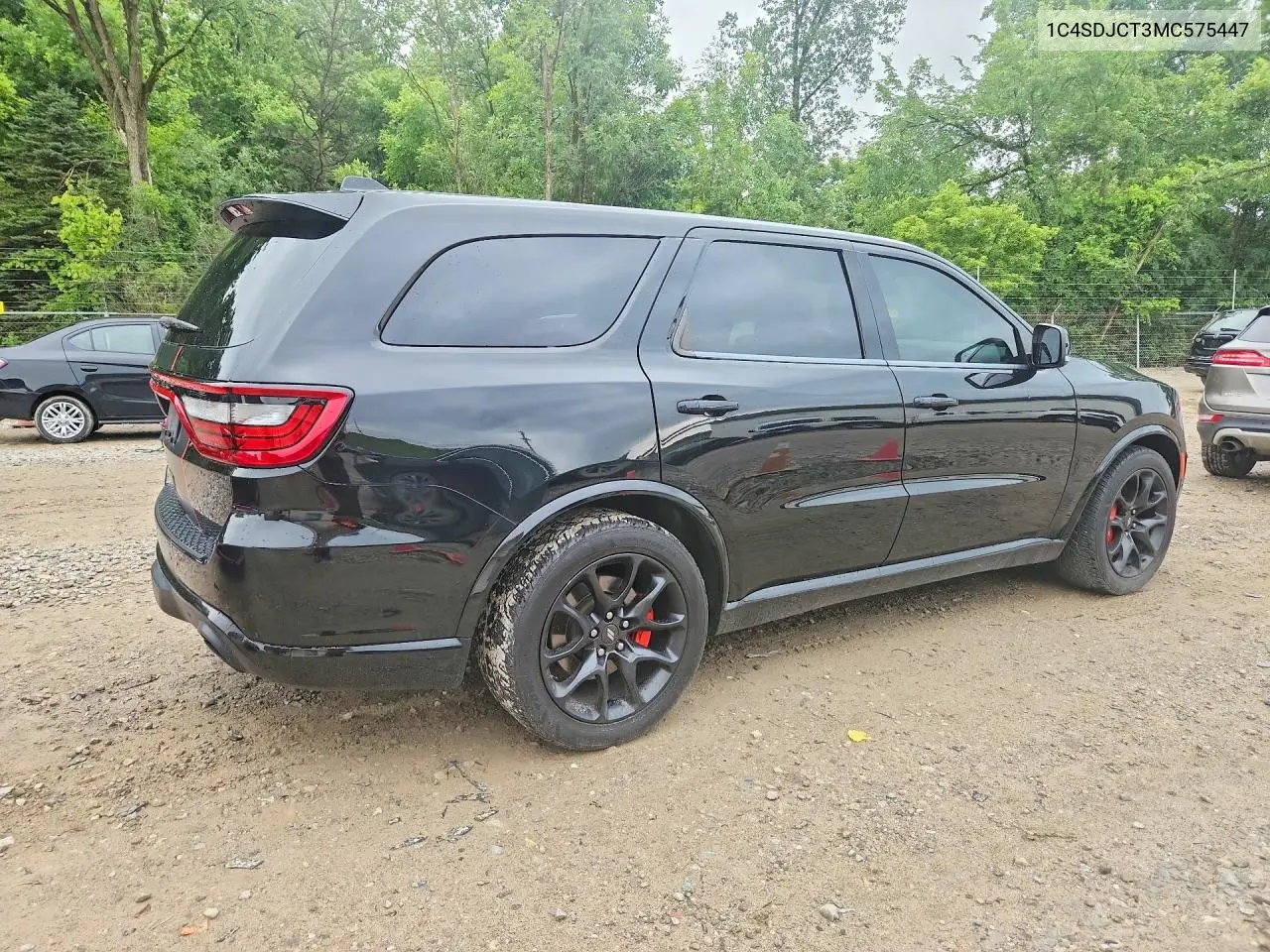 2021 Dodge Durango R/T VIN: 1C4SDJCT3MC575447 Lot: 62027606