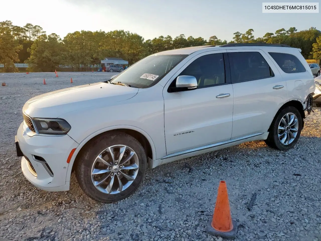 1C4SDHET6MC815015 2021 Dodge Durango Citadel
