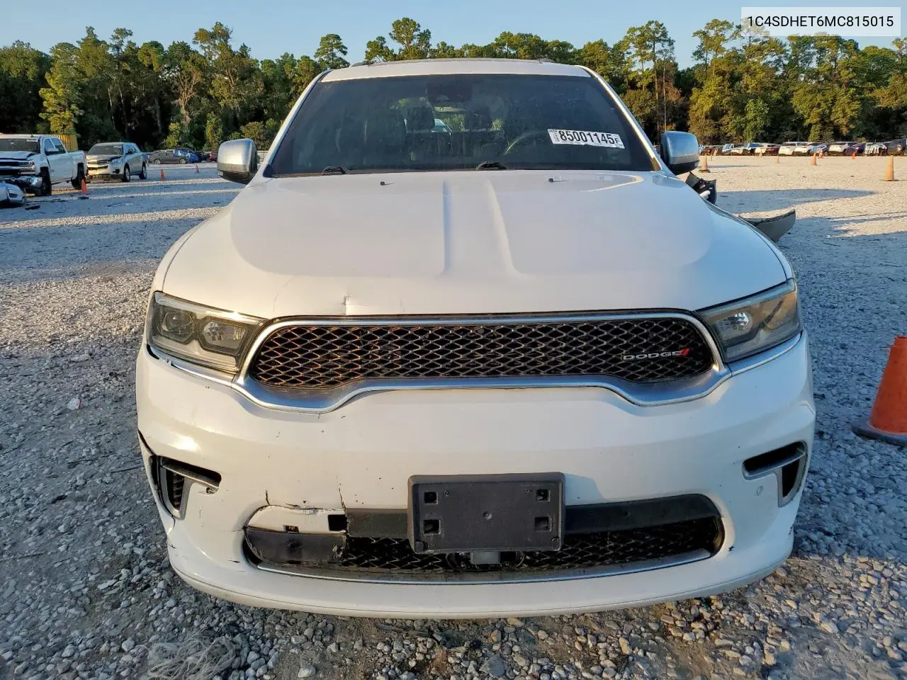1C4SDHET6MC815015 2021 Dodge Durango Citadel