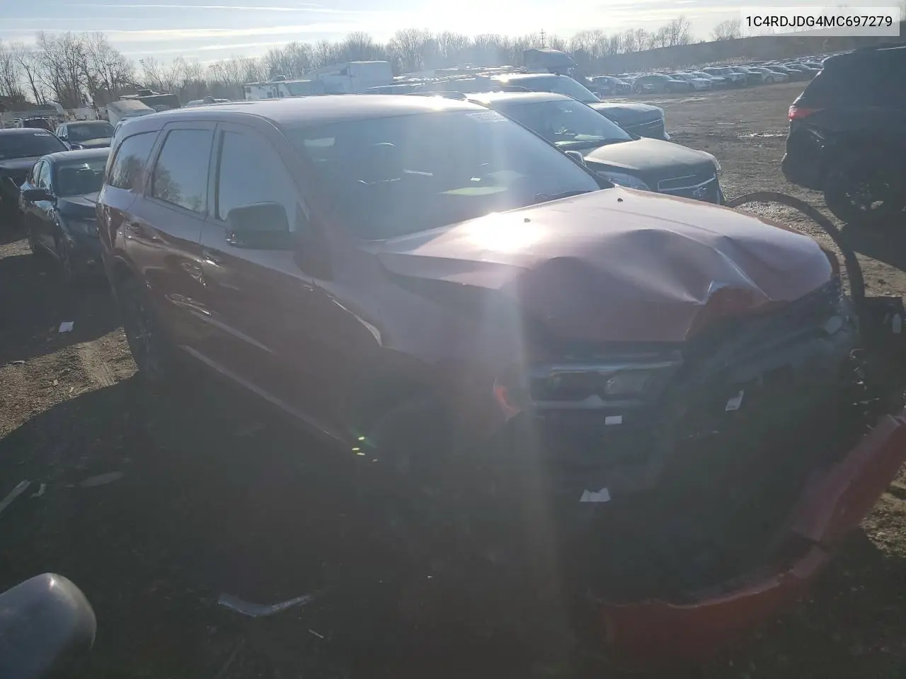 1C4RDJDG4MC697279 2021 Dodge Durango Gt