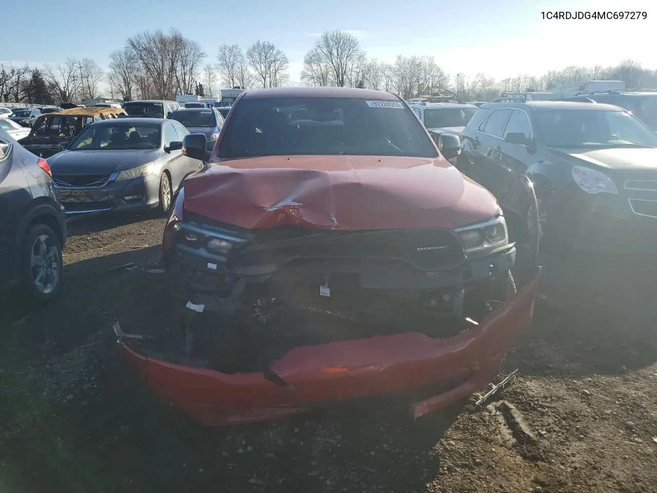 1C4RDJDG4MC697279 2021 Dodge Durango Gt