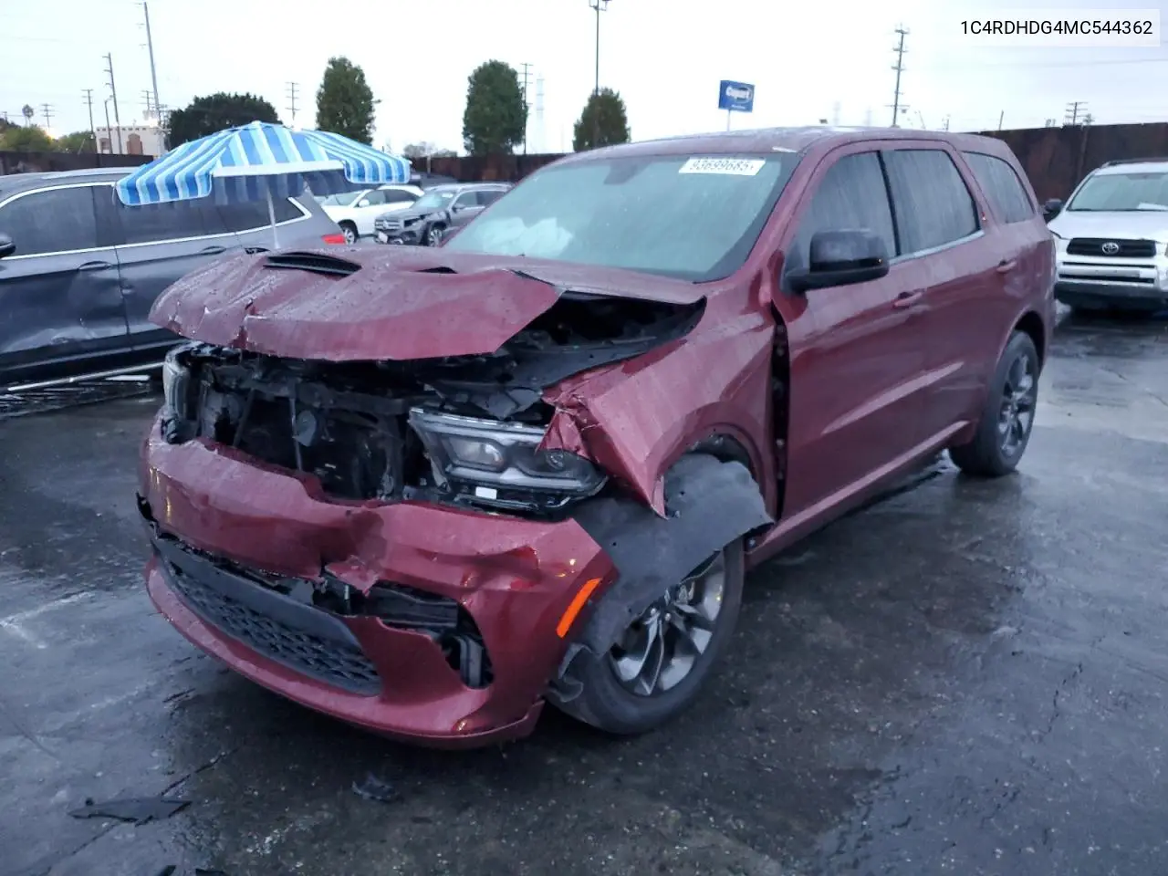1C4RDHDG4MC544362 2021 Dodge Durango Gt