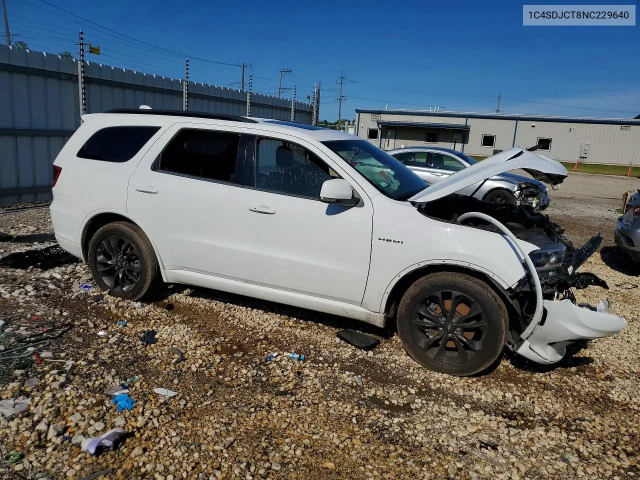 2022 Dodge Durango R VIN: 1C4SDJCT8NC229640 Lot: 56960966