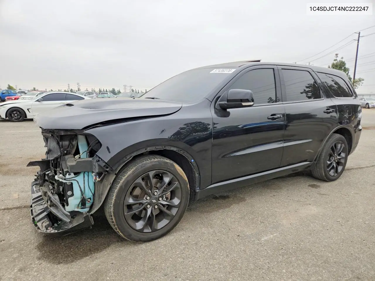 2022 Dodge Durango R VIN: 1C4SDJCT4NC222247 Lot: 57436276